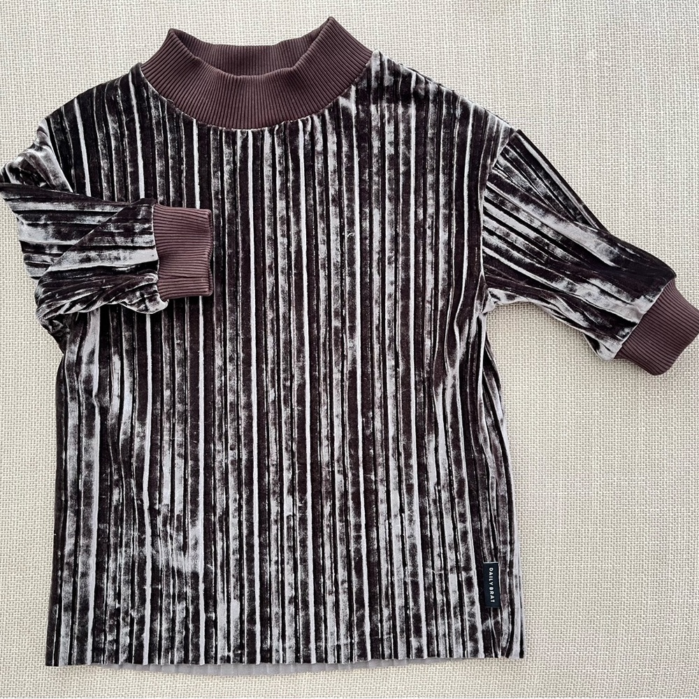 Daily Brat Velvet Baby Girl Dress 1-2 Years